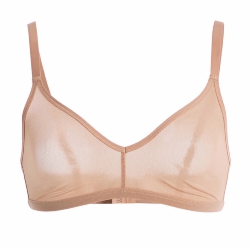 NWOT Quince Belgian Mesh Sheer Bralette Sz M - Picture 6 of 9